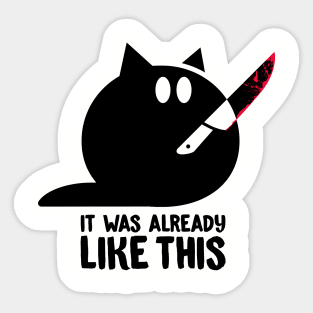 Murderous Cat Sticker